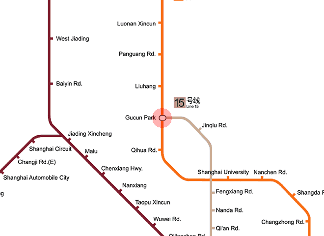 Gucun Park station map