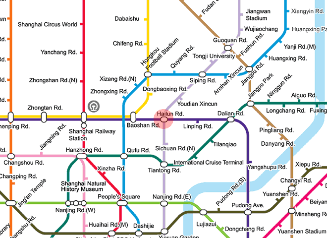 Hailun Road station map