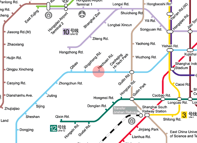 Hechuan Road station map