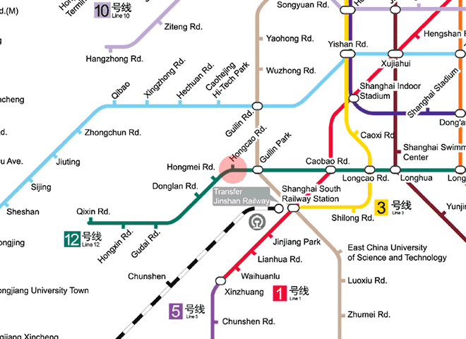 Hongcao Road station map