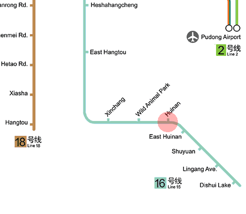 Huinan station map