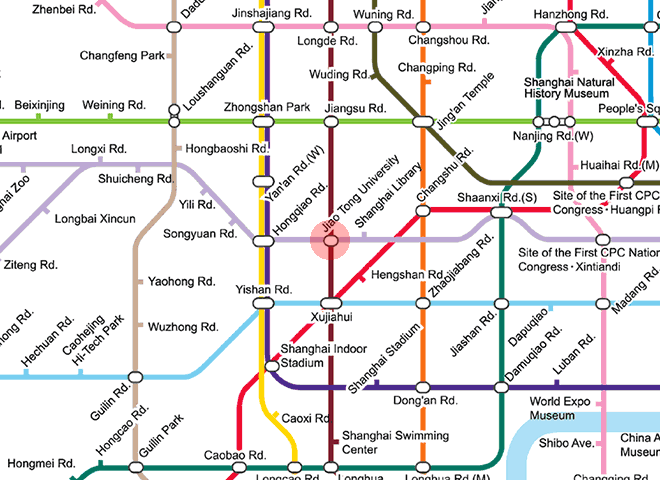 Jiaotong University station map
