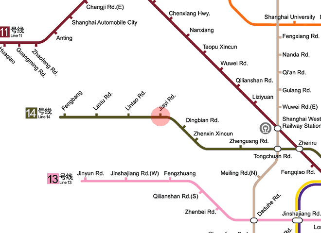 Jiayi Road station map