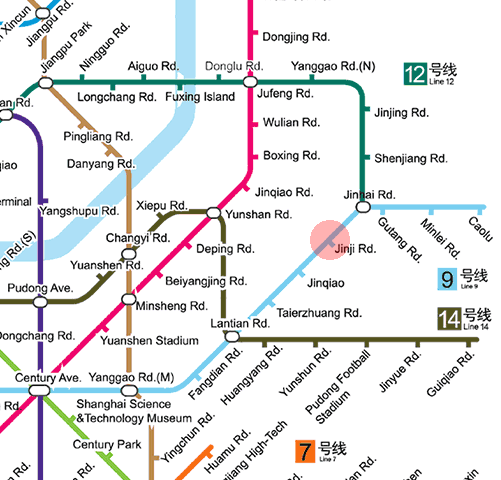 Jinji Road station map