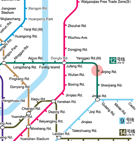 Jinjing Road station map