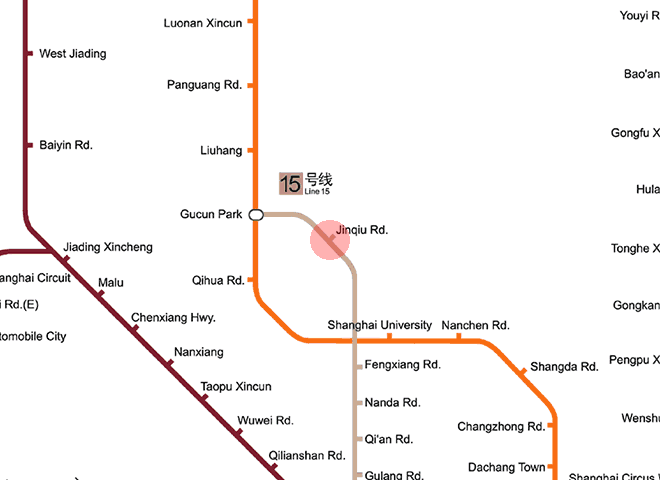 Jinqiu Road station map