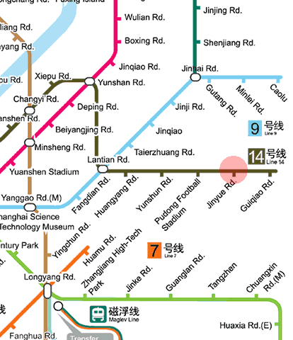 Jinyue Road station map