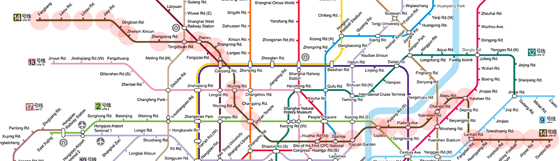 Shanghai Metro Line 14 map