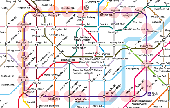 Shanghai Metro Line 4 map