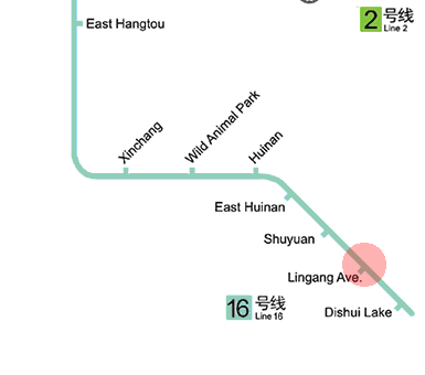 Lingang Avenue station map