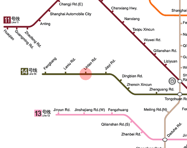 Lintao Road station map