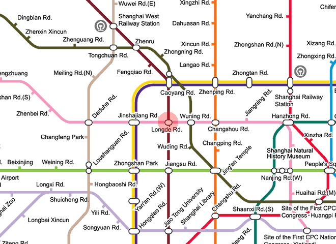 Longde Road station map
