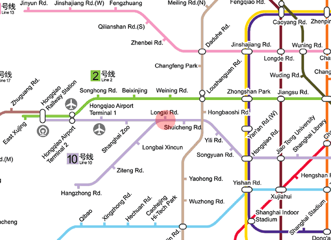 Longxi Road station map