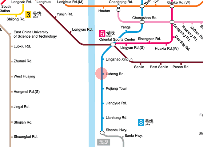 Luheng Road station map