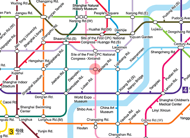 Madang Road station map