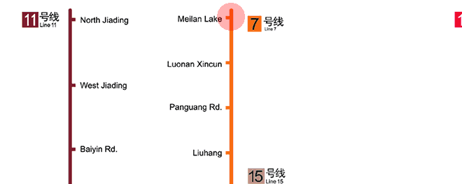 Meilan Lake station map