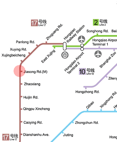 Middle Jiasong Road station map