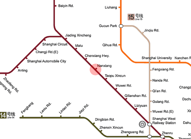 Nanxiang station map