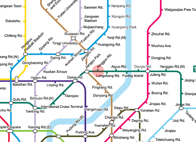 Ningguo Road station map