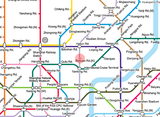 North Sichuan Road station map