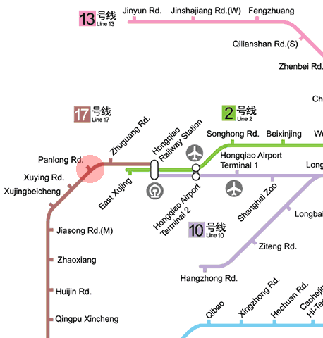Panlong Road station map