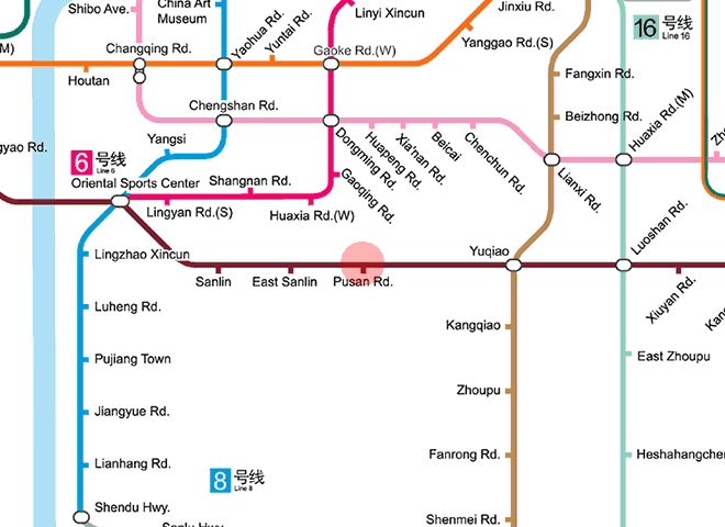 Pusan Road station map