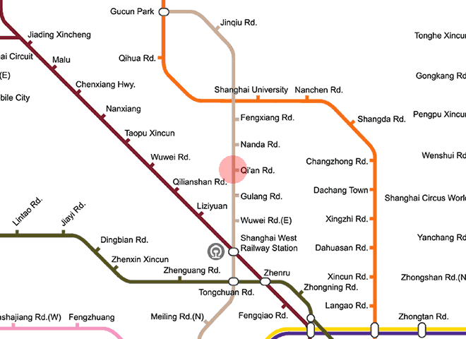 Qi'an Road station map