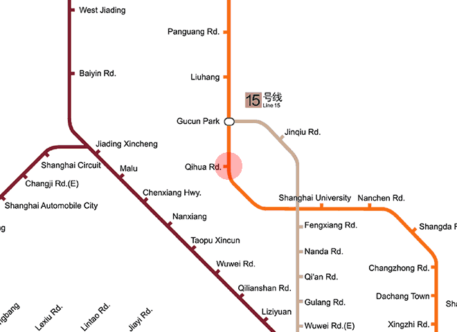 Qihua Road station map