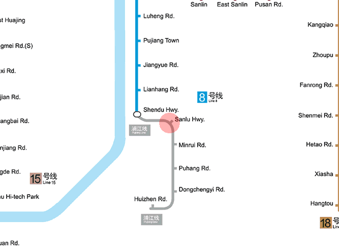 Sanlu Highway station map