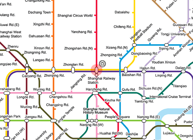 Shanghai Railway Station station map