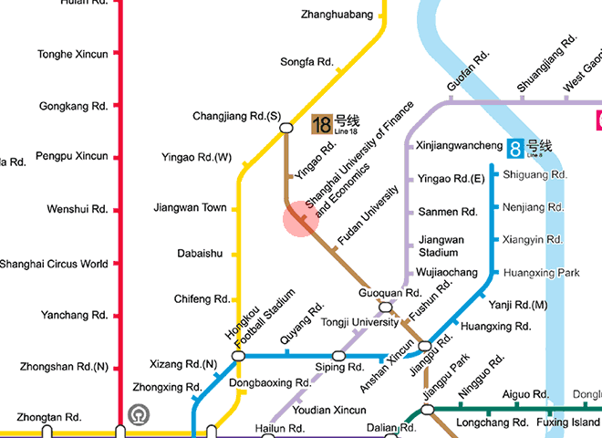 Shanghai University of Finance and Economics station map
