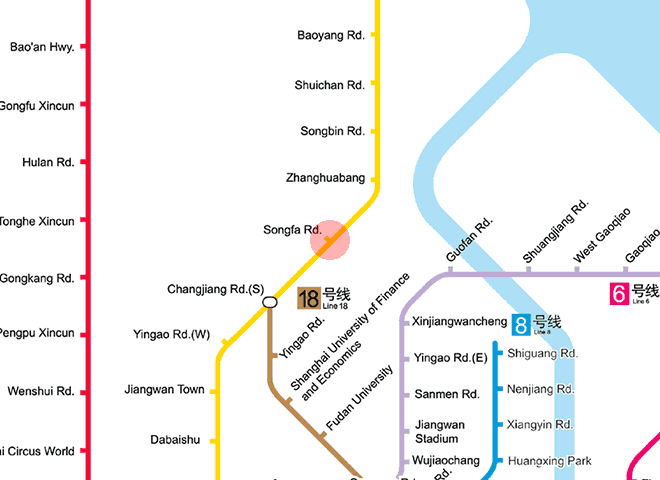 Songfa Road station map