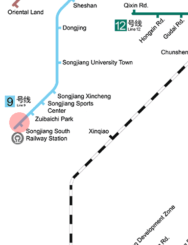 Songjiang South Railway Station station map