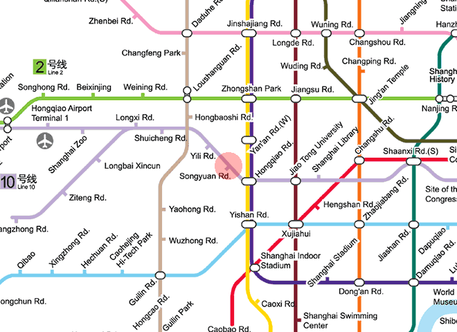 Songyuan Road station map