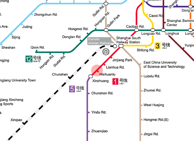 Waihuanlu station map