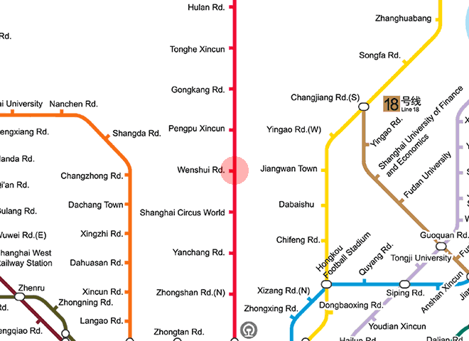 Wenshui Road station map