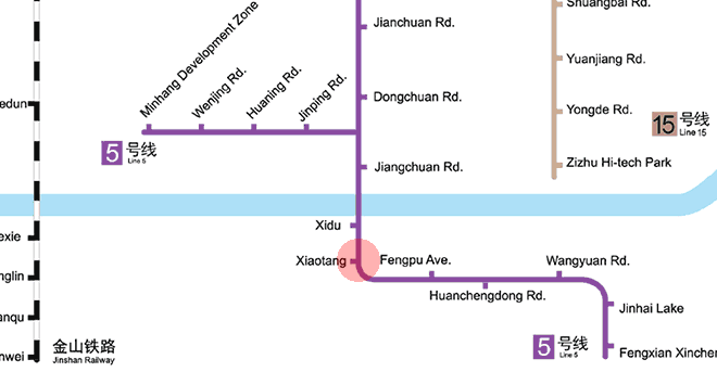 Xiaotang station map