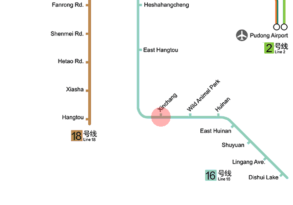 Xinchang station map