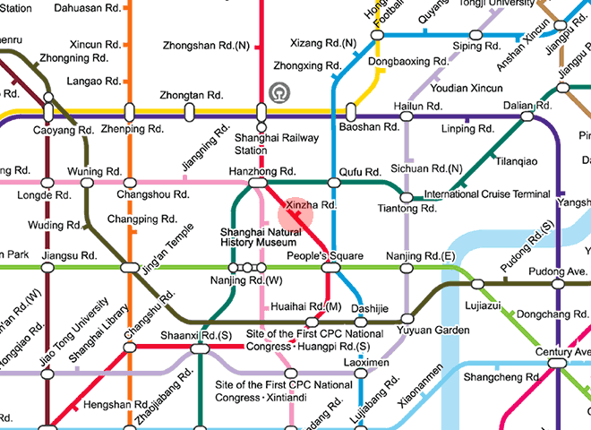 Xinzha Road station map