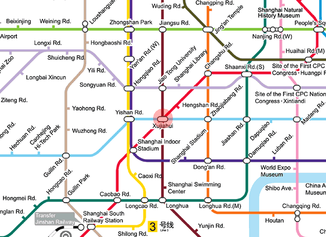 Xujiahui station map