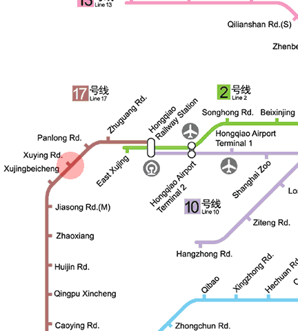 Xuying Road station map