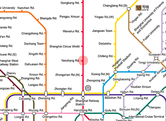 Yanchang Road station map