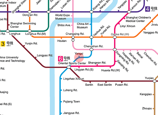 Yangsi station map
