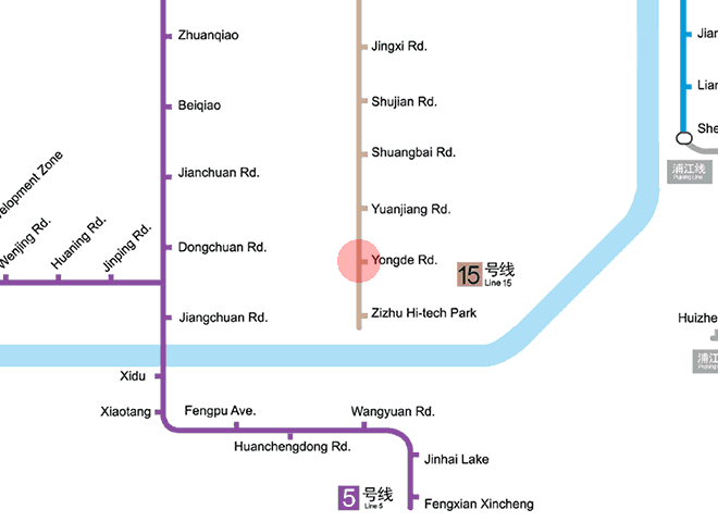 Yongde Road station map