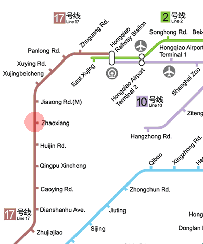 Zhaoxiang station map