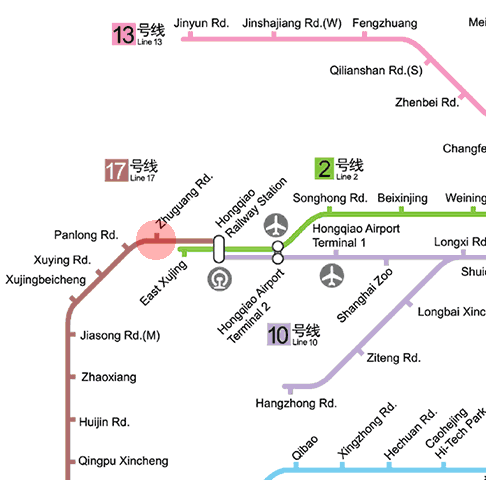 Zhuguang Road station map