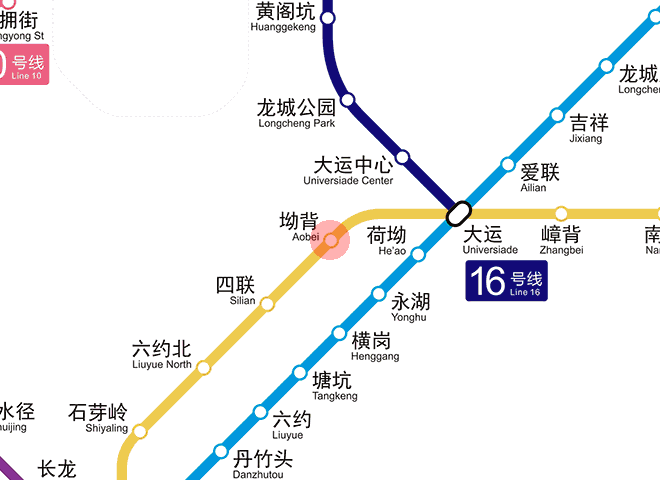 Aobei station map