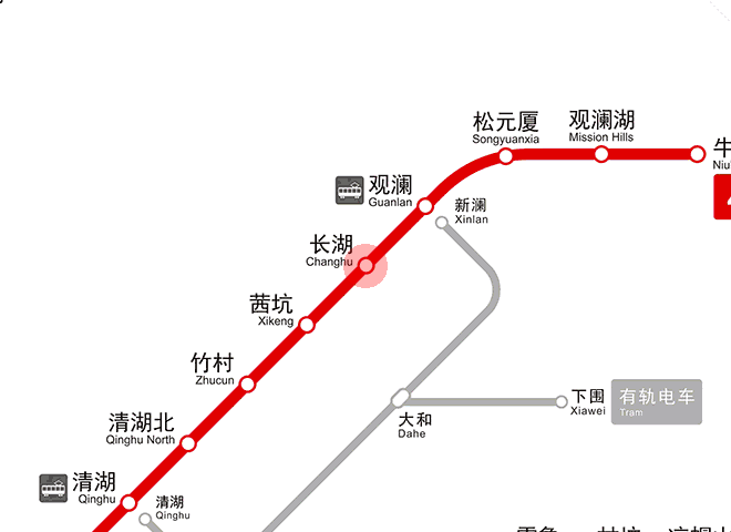 Changhu station map