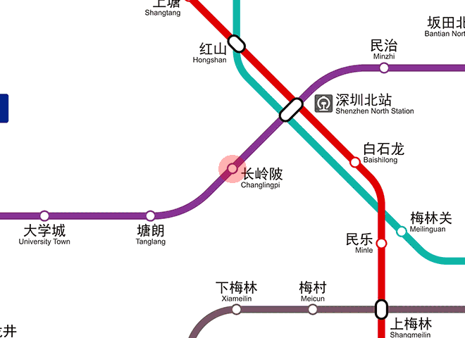 Changlingpi station map