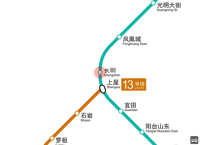 Changzhen station map